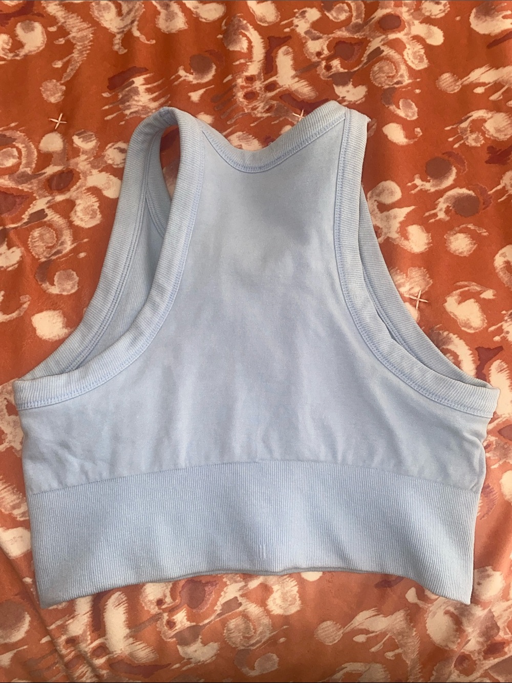 ALO Yoga Light Blue Ribbed Crop Tank - Picture 11 of 11